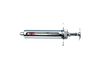 Metalen spuit (zonder Luer-lock)